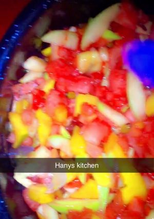 A picture of Fruits salad with fresh.