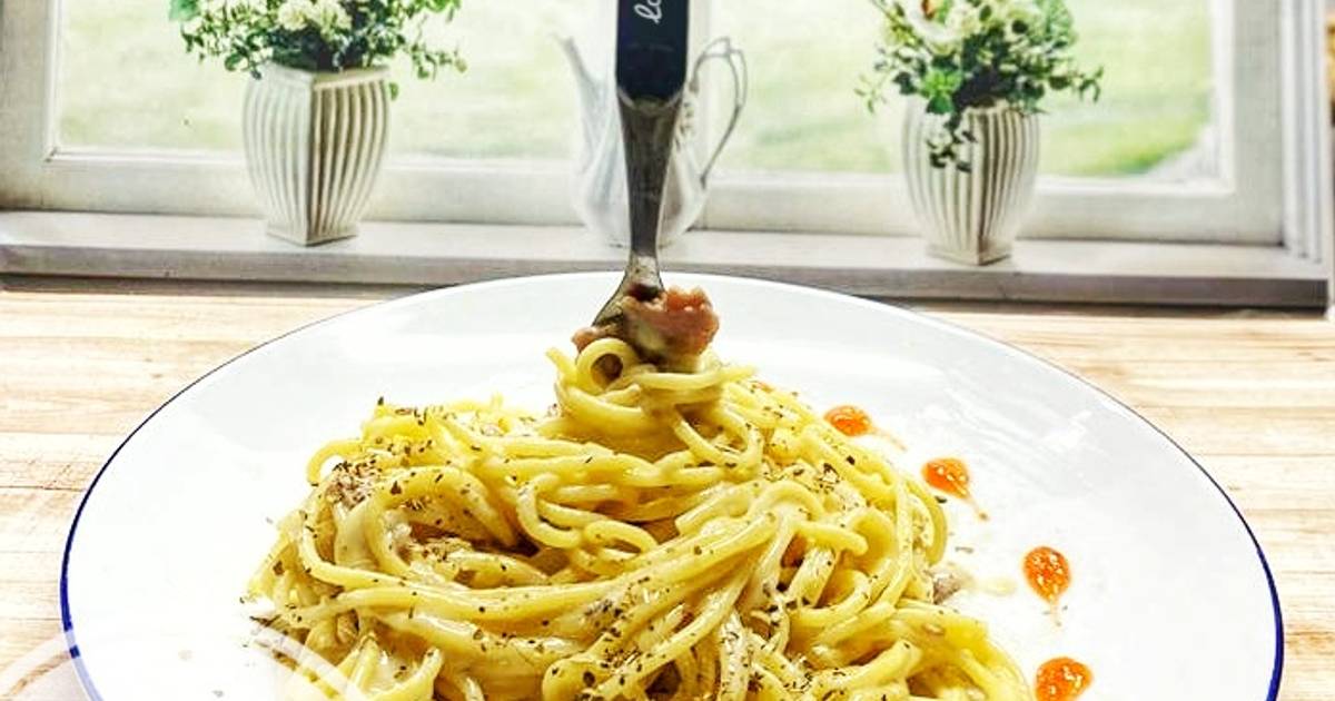 145 Resep Spageti Carbonara Creamy Enak Dan Mudah Cookpad