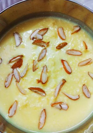 A picture of Paneer (cottage cheese) kheer.