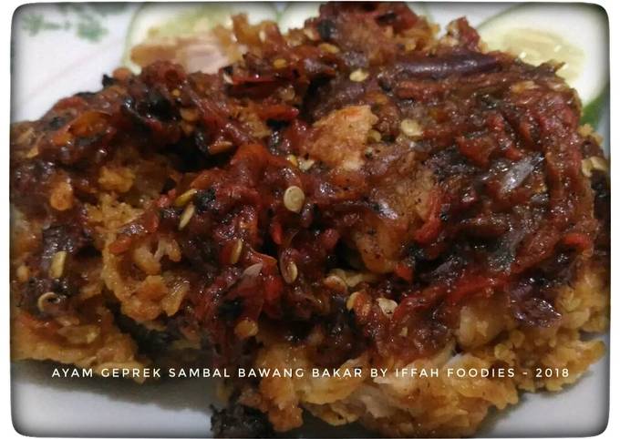 Ayam Geprek Sambal Bawang Bakar