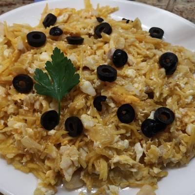 Bacalao Dorado o Bacalhau à Brás Receta de Jesús Reyes - Cookpad