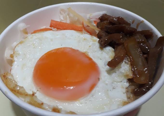 Resep Bibimbab Rice bowl, Lezat Sekali