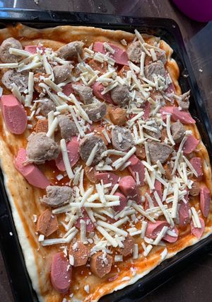 Foto resep Pizza gampang tanpa ulen enak empuk bisa dengan oven atau teflon saja
