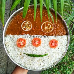 A picture of Rajma Chawal.