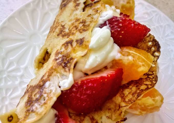 Panqueques Con Crema Y Frutas Receta De Graciela Martinez IG ...