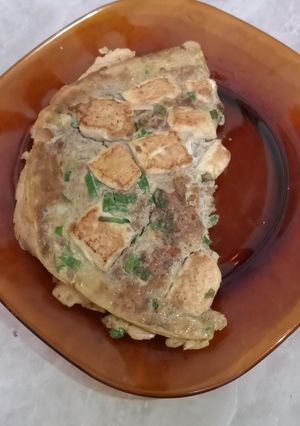 Foto resep Telor dadar isi daging giling dan tahu