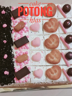 Foto resep Cake potong hias/ base cake bolu jadul