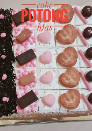 Foto resep Cake potong hias/ base cake bolu jadul