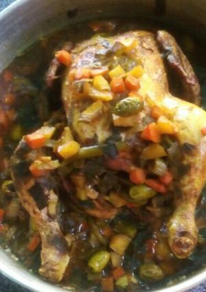 Una foto de Pollo al horno