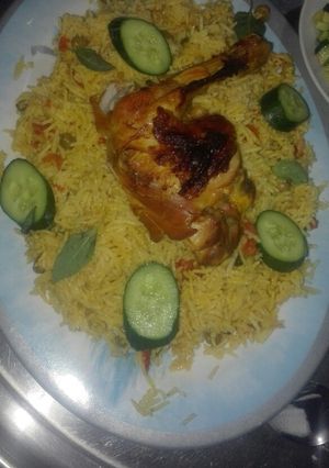 صورة لوصفة كبسة دجاج