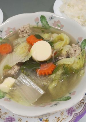 รูปของ ต้มจืดผัดกาดขาวเต้าหู้-หมูสับ