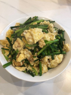 韭菜花炒雞蛋 的食譜成品照片