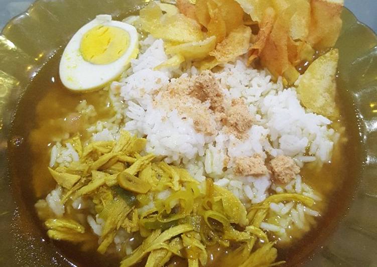 Langkah Mudah Menyiapkan Soto ayam kentang kriuk, Maknyuss