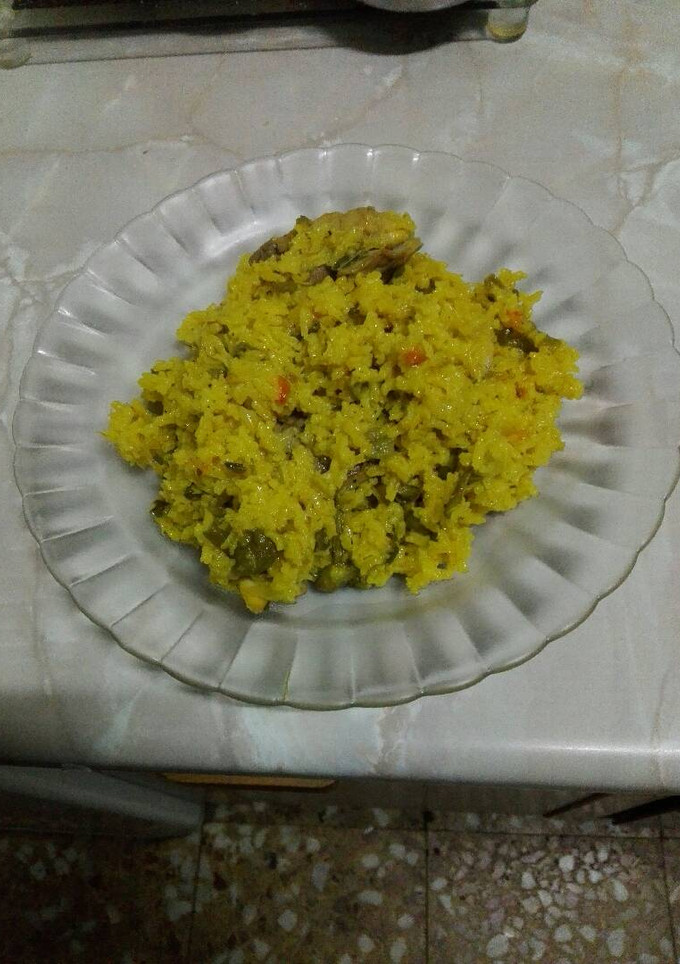 Una foto de Arroz con pollo, al horno
