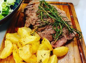 Hình của món Steak bò mỹ.