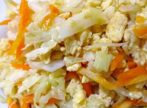 Foto resep Orak Arik Telur Kol Wortel