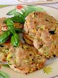 Burger di patate, zucchine e pollo