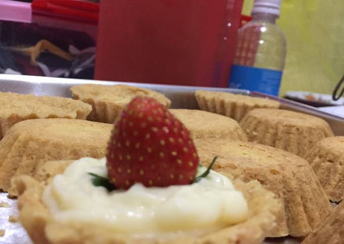 Resep Pie fla vanilla strawberry, Lezat Sekali