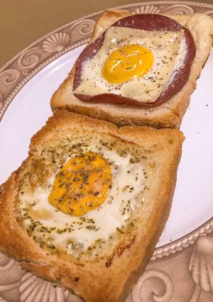 Foto resep [165] American Bfast (Bread, Smokebeef, Egg)