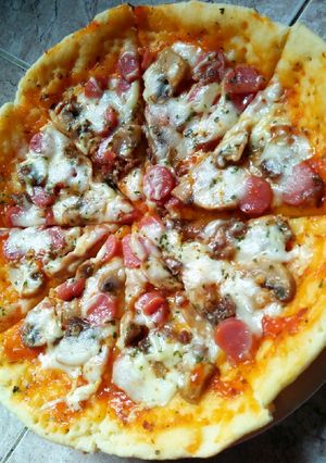 Foto resep 🍕Pizza Teflon (Italian Thin Crust)