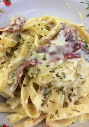 Foto resep Fettuccini Carbonara