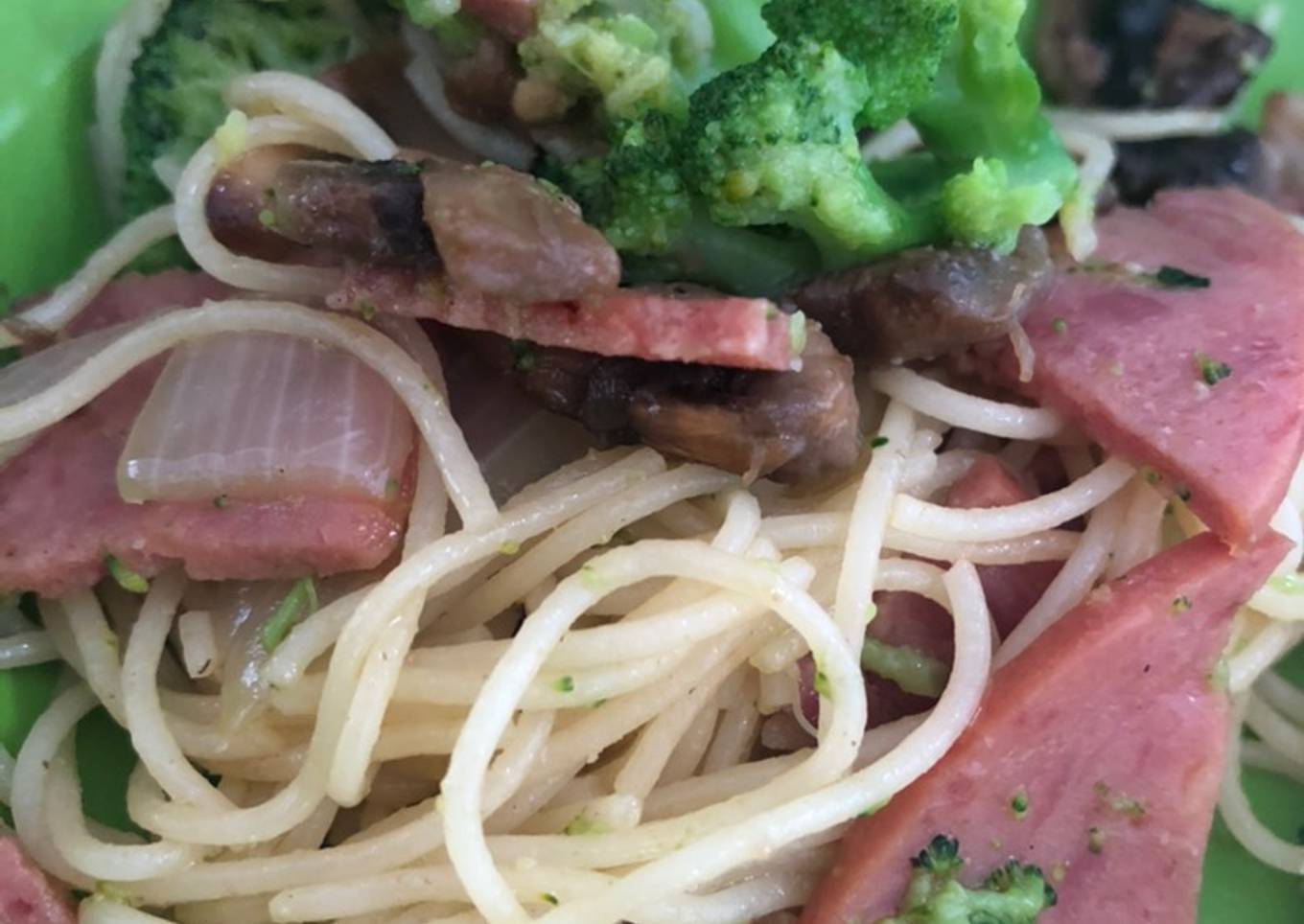 Smooked beef spaghetti