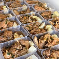 Chicken and dryfish peppersoup A picture of Chicken and dryfish peppersoup.