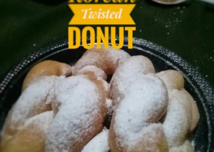 Resep Korean Twisted Donut Anti Gagal