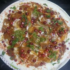 A picture of Moong Dal Dahi Vada.