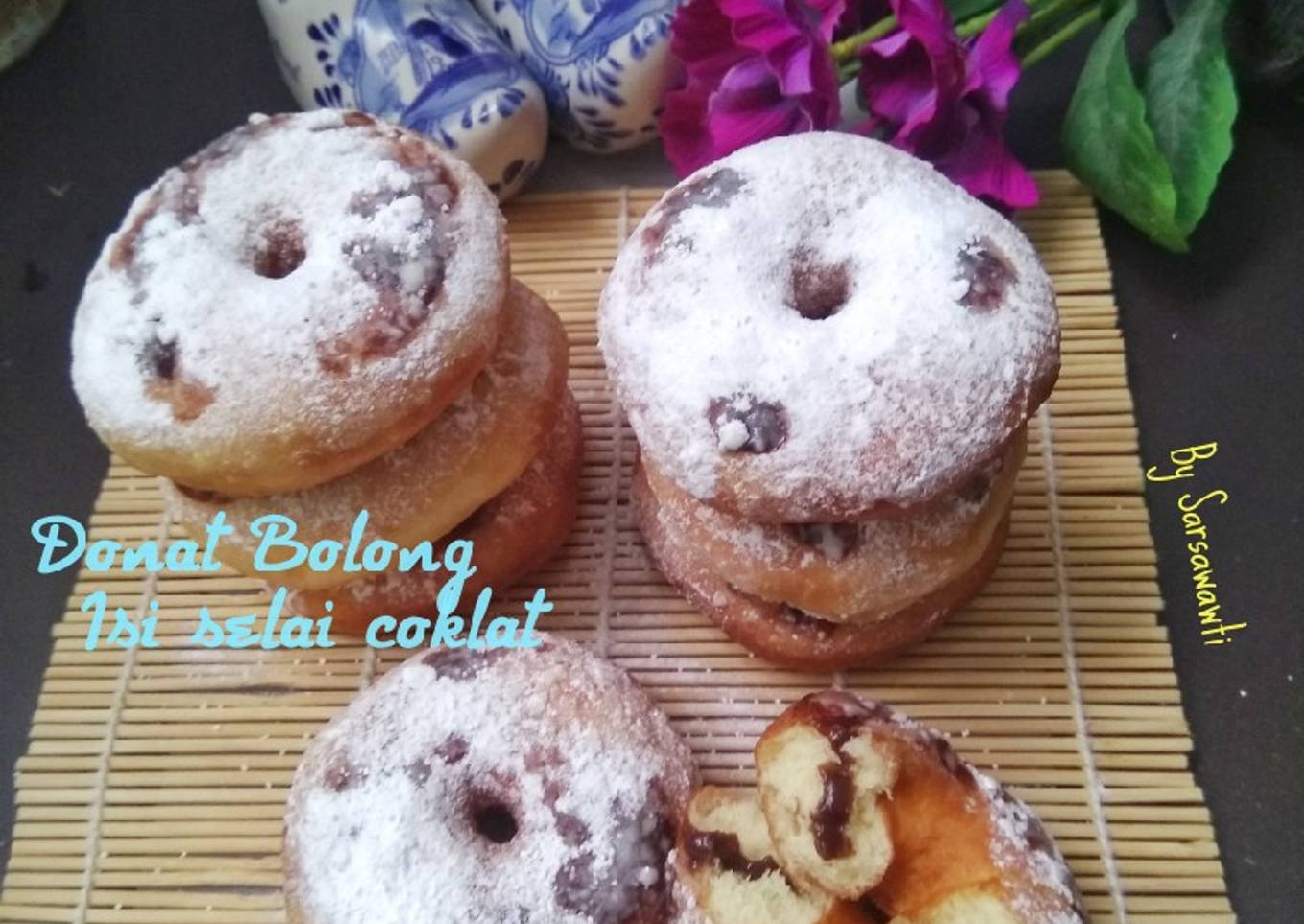 Donat Bolong isi Selai Coklat
