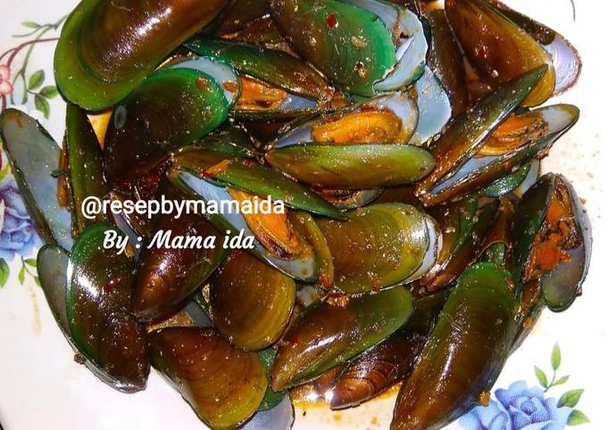 Tumis Kerang Hijau Saus Pedas Asam Manis