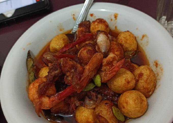 Resep Sambal udang cumi, telur puyuh, pete yang Bikin Ngiler