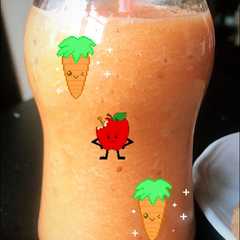 Una foto de Licuado de zanahoria y manzana🥕🍎🤩