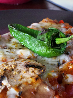 Una foto de Pizza vegetal