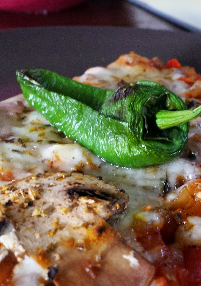 Una foto de Pizza vegetal