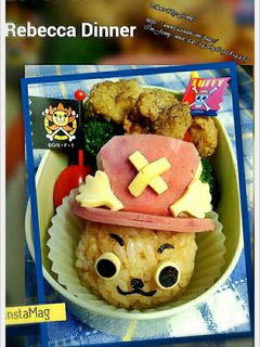 トニ一トニ一 チョッバ 喬巴造型便當 的食譜成品照片