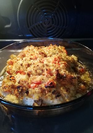 Foto di Trancio di salmone fresco gratinato al forno