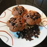 Oreos - kakaós, meggyes muffin