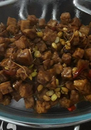 Foto resep Oseng Cambah Kedelai & Tempe