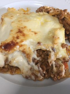 Una foto de Lasaña de carne