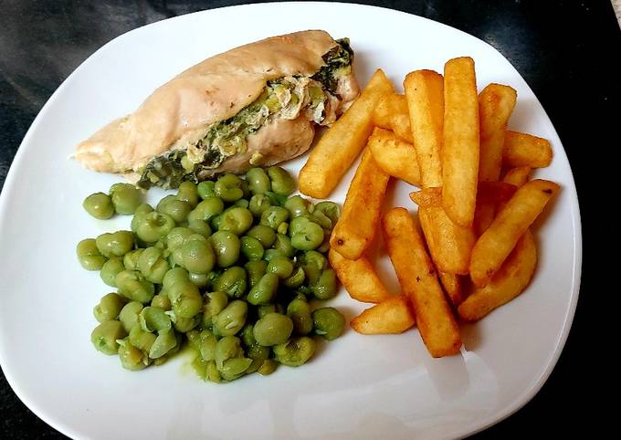 How to Prepare Super Quick Homemade My Spinach + Avocado Stuffed Chicken Breast 😙mainmeal