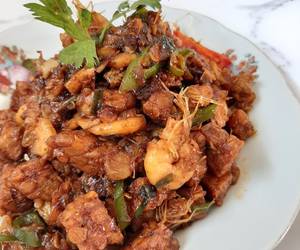 Resep mudah Oseng Tempe Udang cabe ijo Enak Sempurna