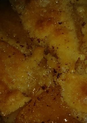 A picture of Quick n easy peach cobbler.