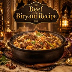 A picture of Beef Biryani Recipe | Authentic Restaurant-Style Beef Dum Biryani at Home.