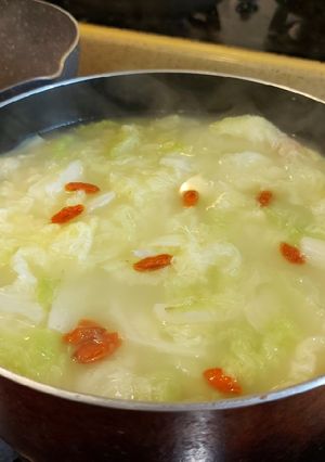 Foto resep Sop sawi putih