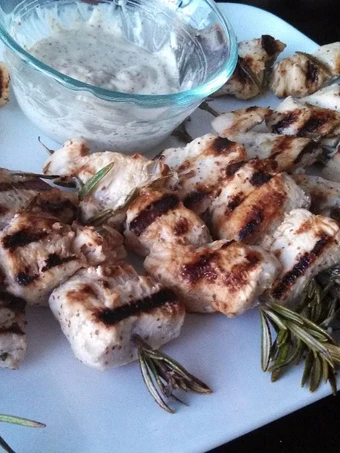 Easy Way Prepare Recipe Rosemary Lemon Chicken Skewers that is Delicious, Delicious}