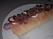 Una foto de masa para panchos