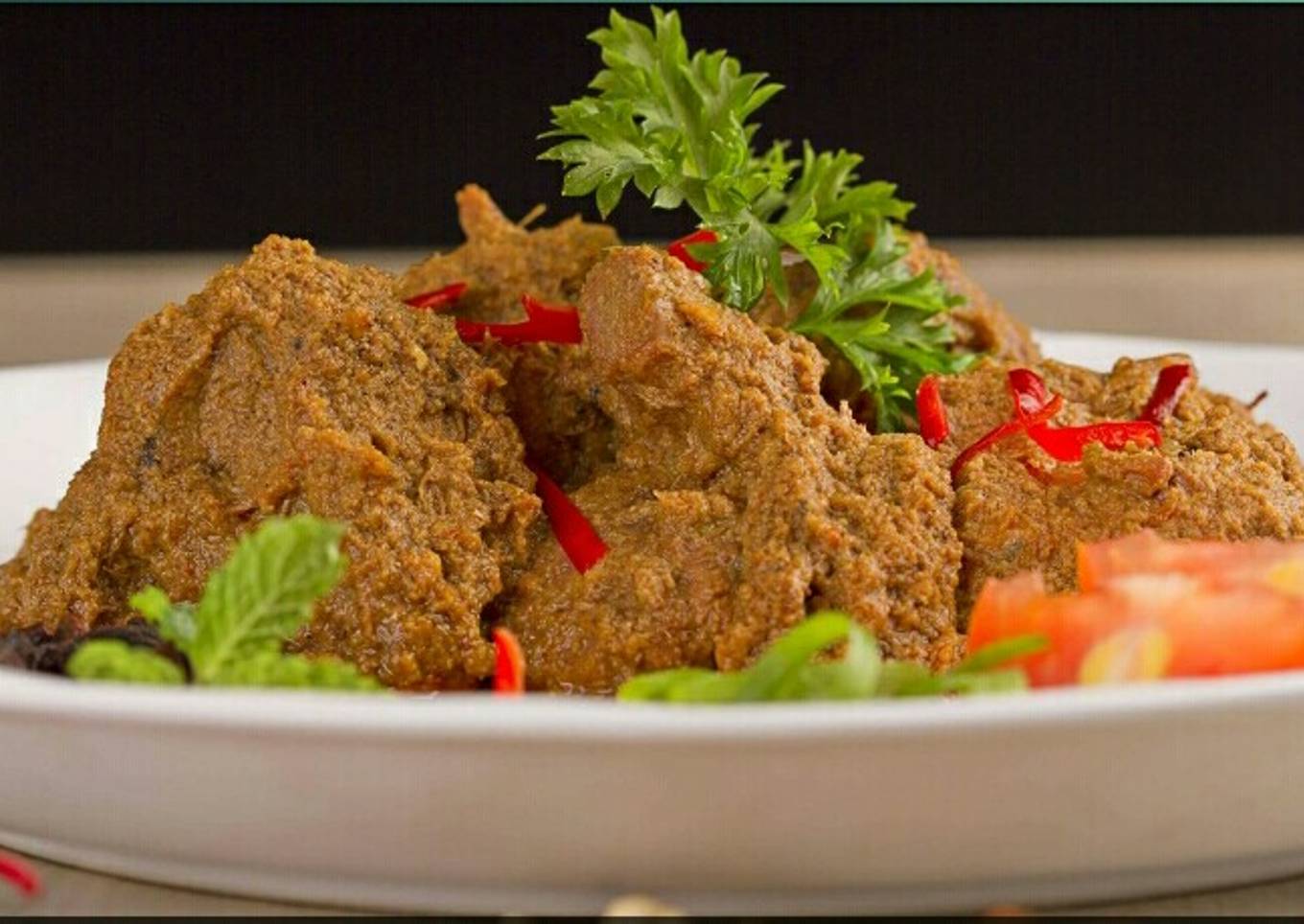 Rendang daging padang