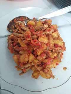 Foto resep Sambal goreng kentang teri