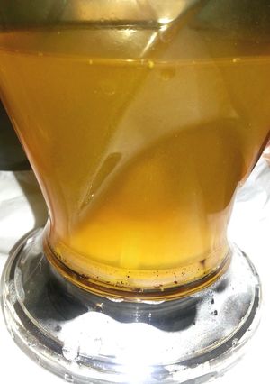 A picture of Ginger Tea (microwave method).